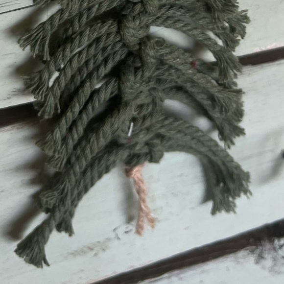 Christmas Tree Ornament // Hand Made Macrame - Picture 3 of 3